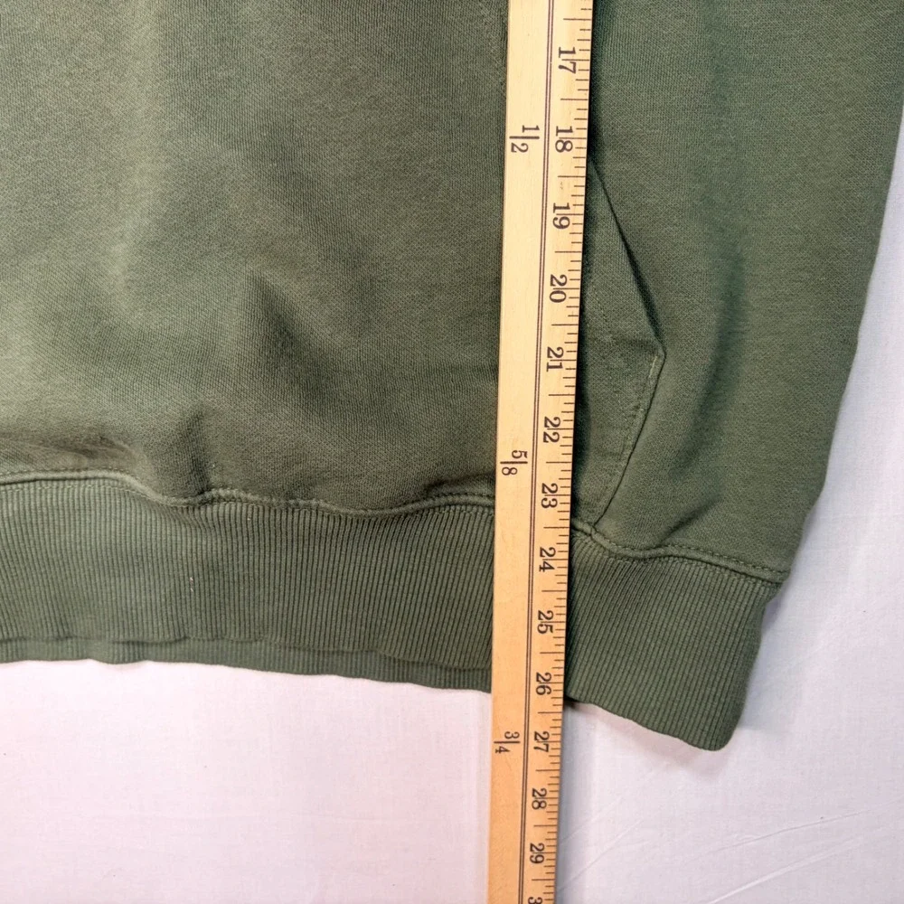 The North Face Mens‎ Pullover Hoodie Elk Graphic Green Blue Small